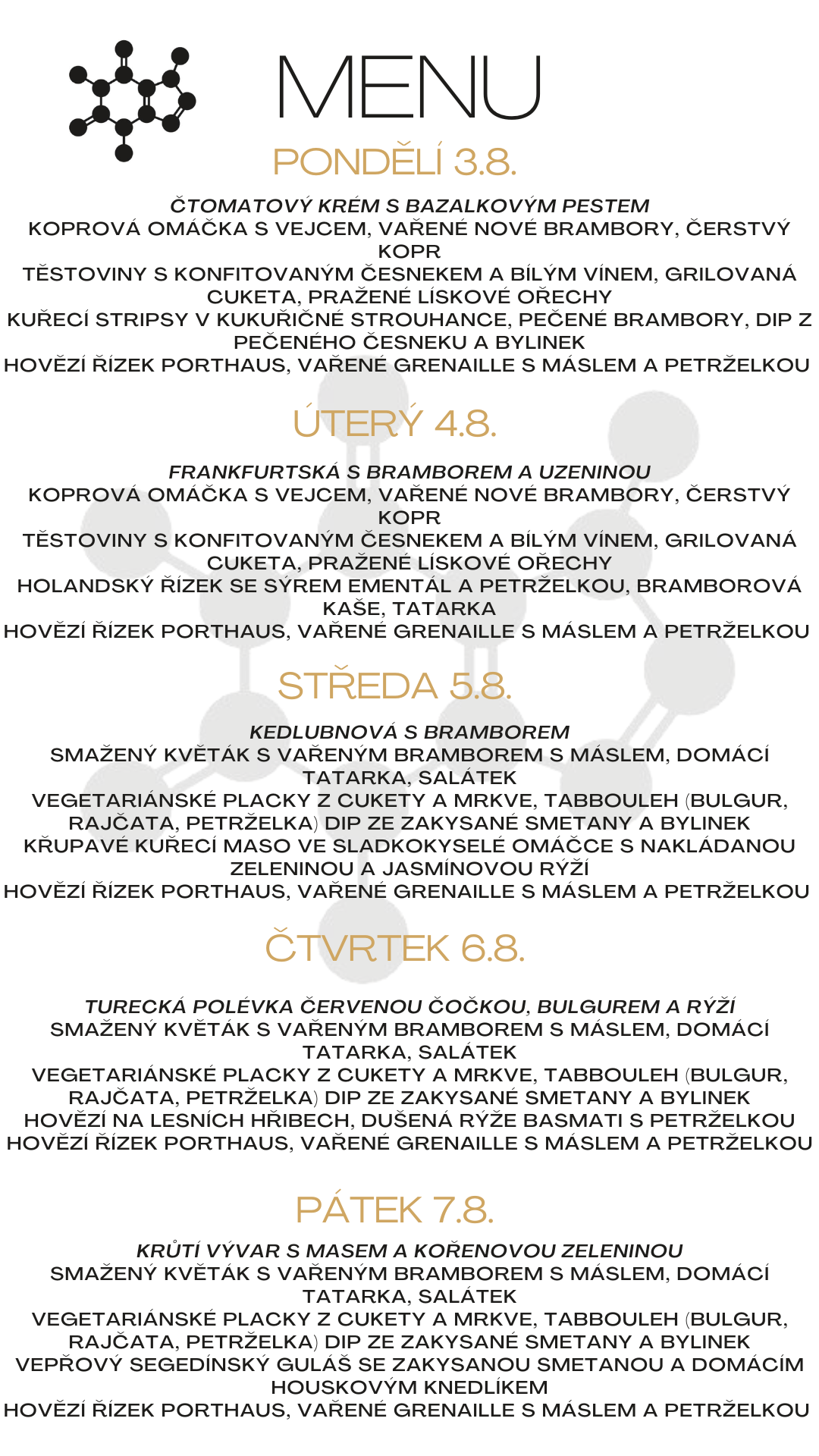 Obědové menu 