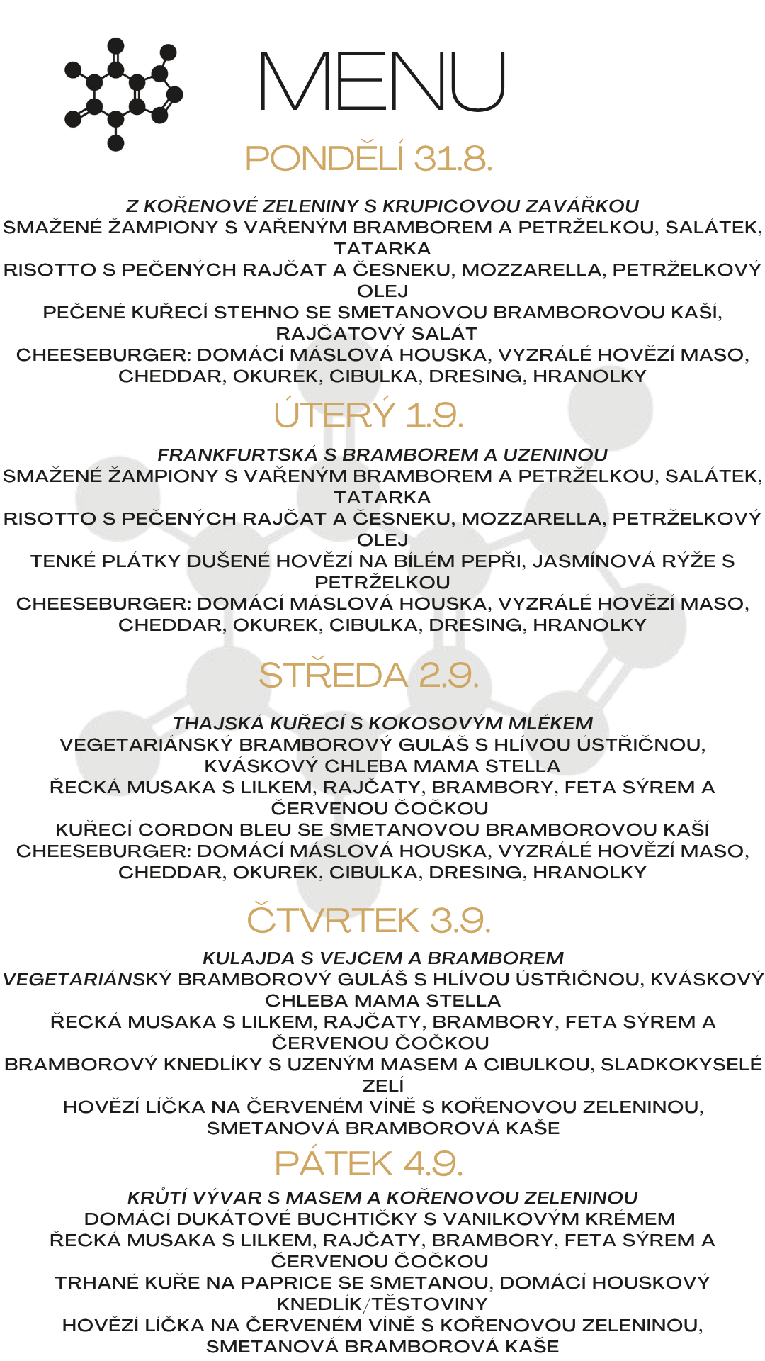 Obědové menu 