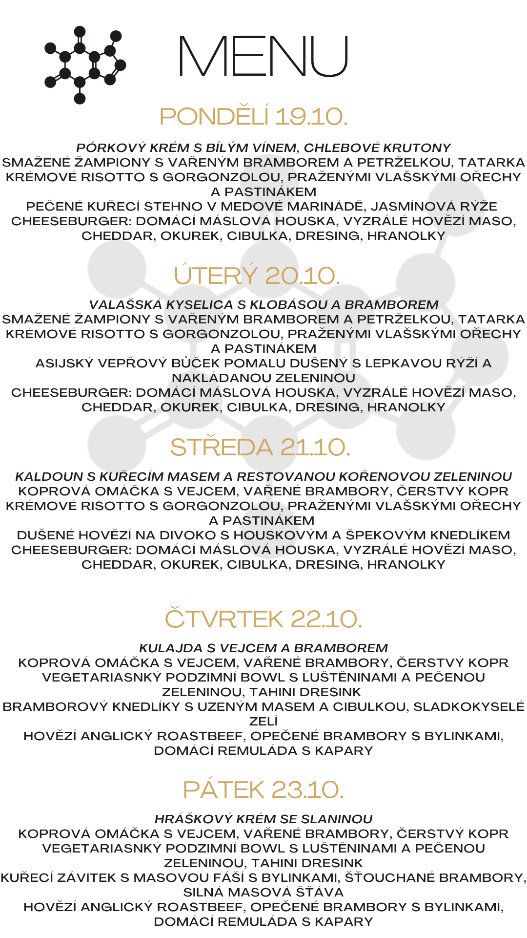 Obědové menu 